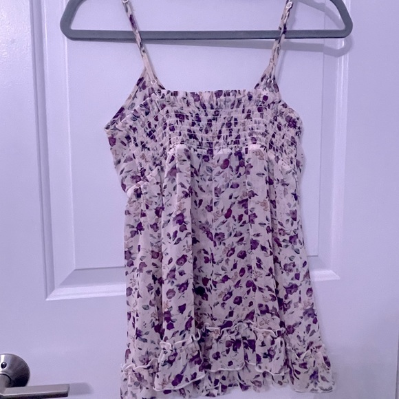 Express - Floral Ruffle Tank - Picture 3 of 10